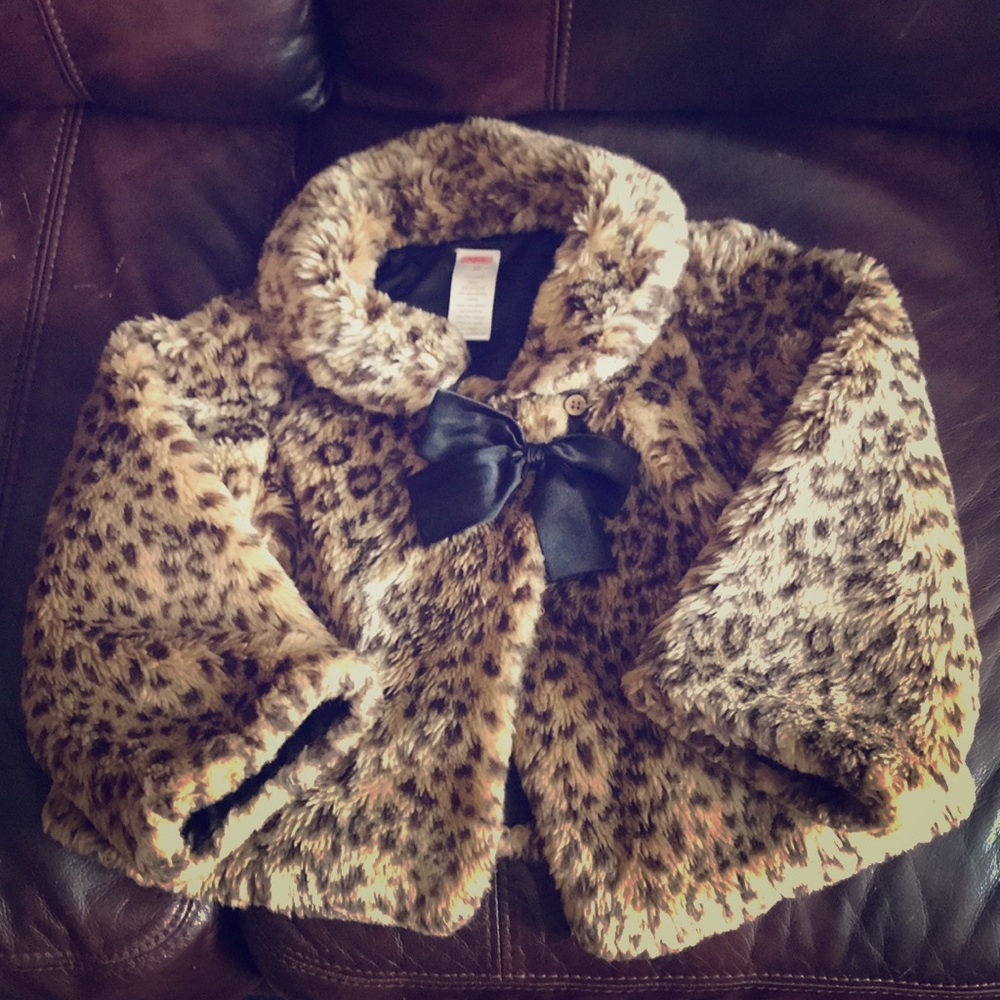 Gymboree leopard cape coat